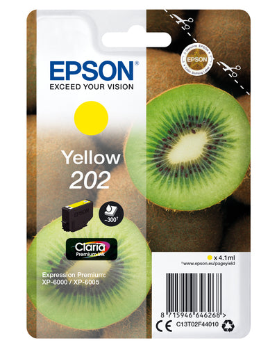 Epson Kiwi Singlepack Yellow 202 Claria Premium Ink Epson Kiwi Singlepack Yellow 202 Claria Premium Ink